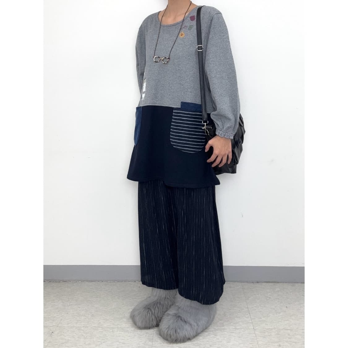 빈티지 기모 원피스 상품이미지3