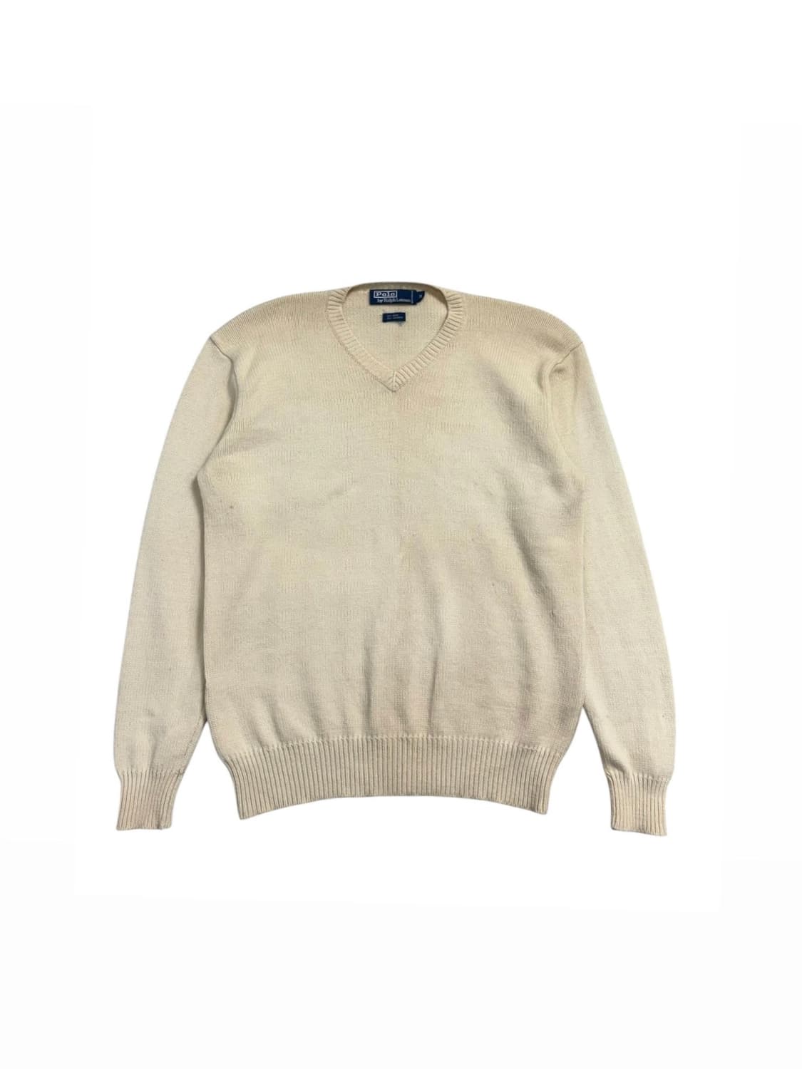 폴로 랄프로렌 브이넥 니트 아이보리 상품이미지1