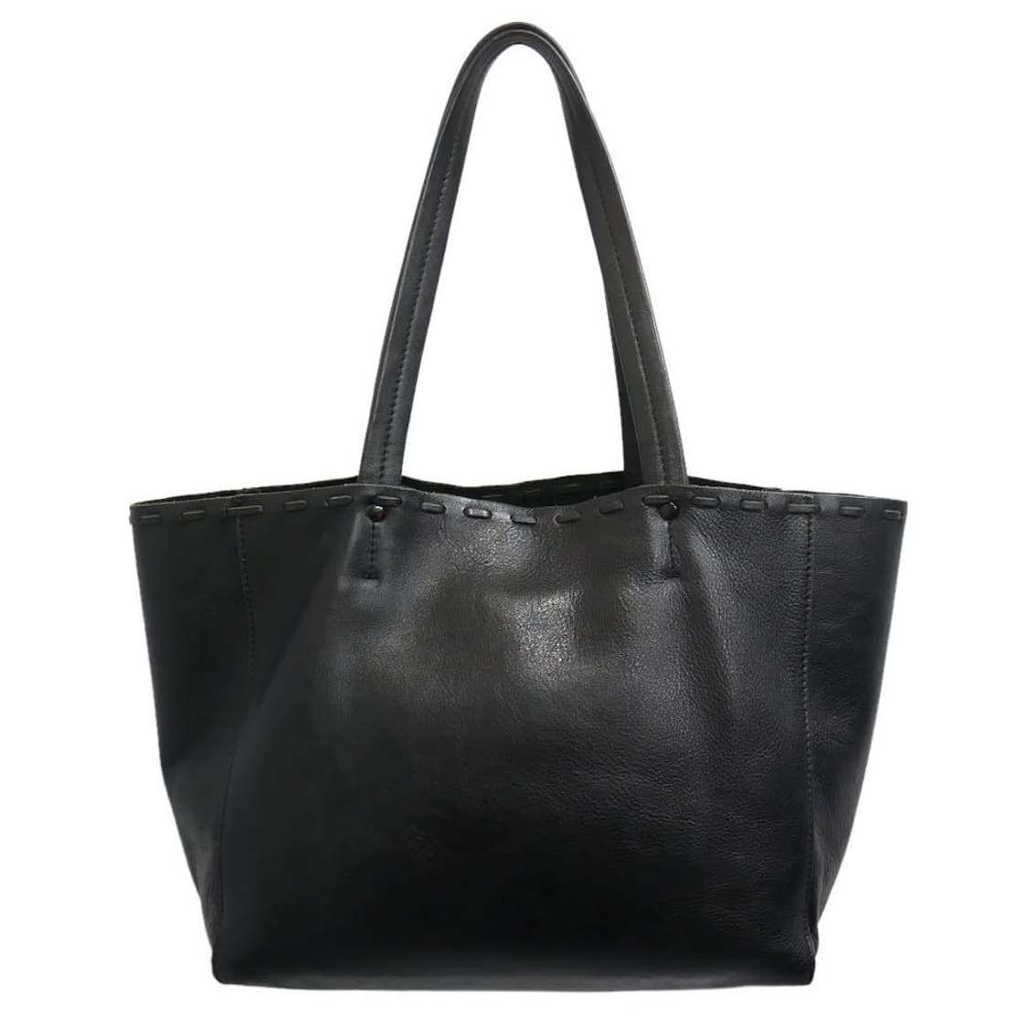 요지 야마모토  FEMME 소가죽 토트백 블랙 상품이미지1