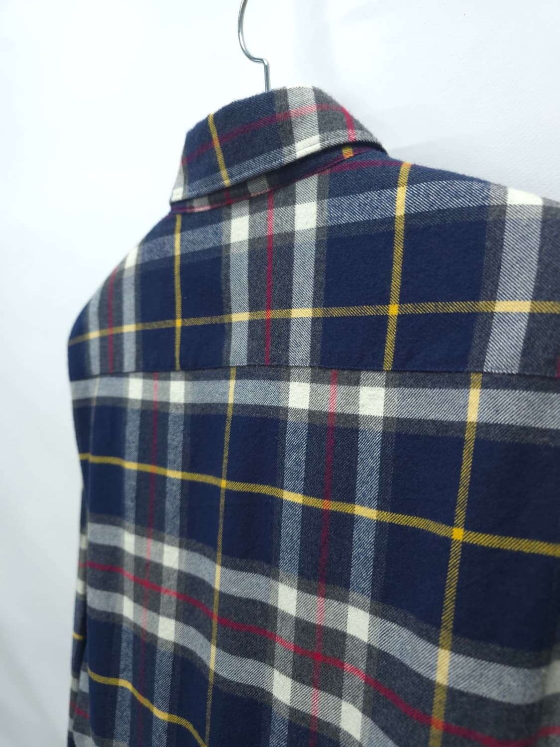 바버 테일러드 핏 타탄 체크플란넬 셔츠 (남성95) 상품이미지8