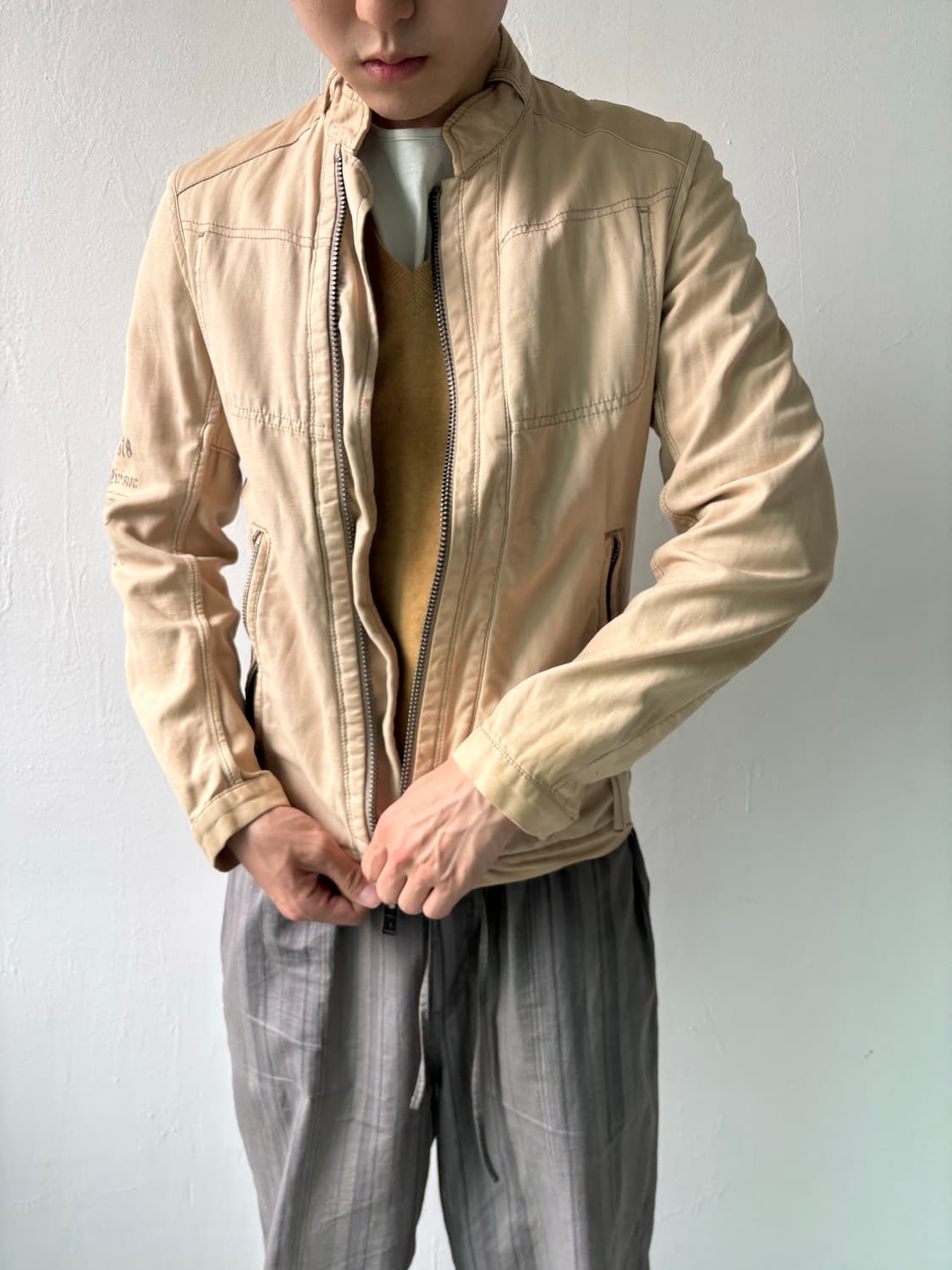 디젤 워싱 라이더 자켓 상품이미지2