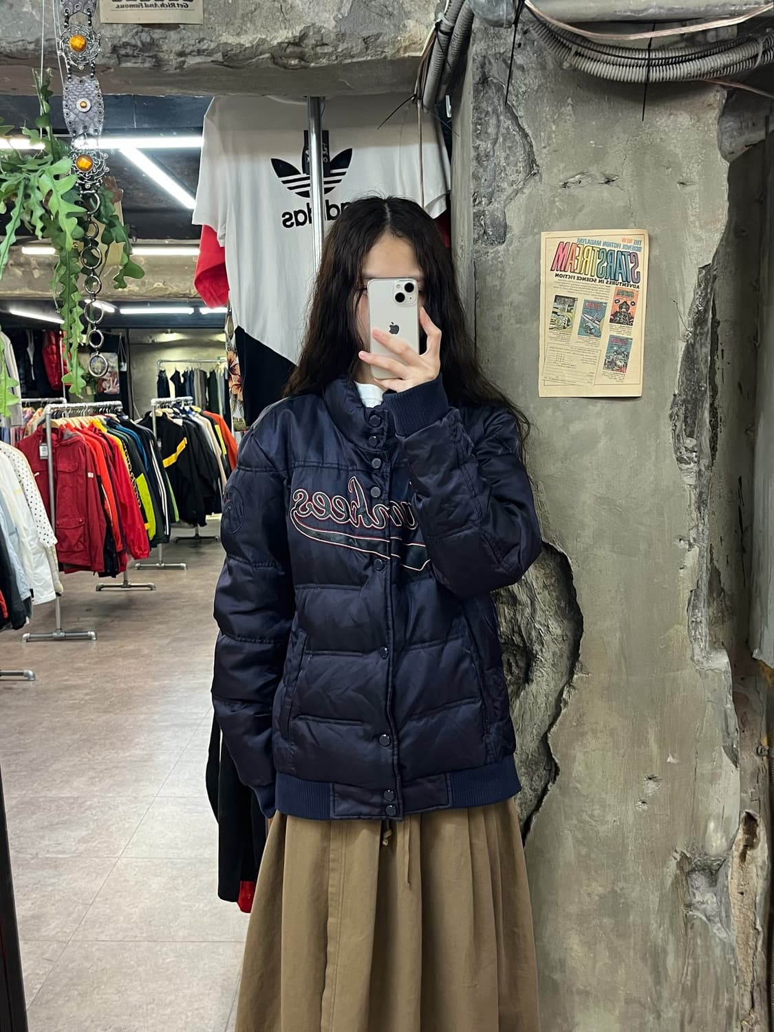 엠엘비 양키스 버튼 덕 다운 패딩 자켓 네이비 105 #csz1787 상품이미지2