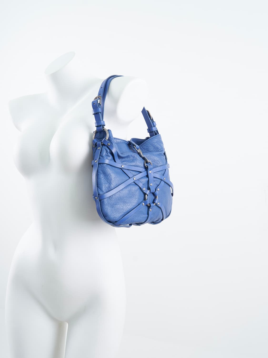 DIESEL blue chain belt bag 상품이미지1