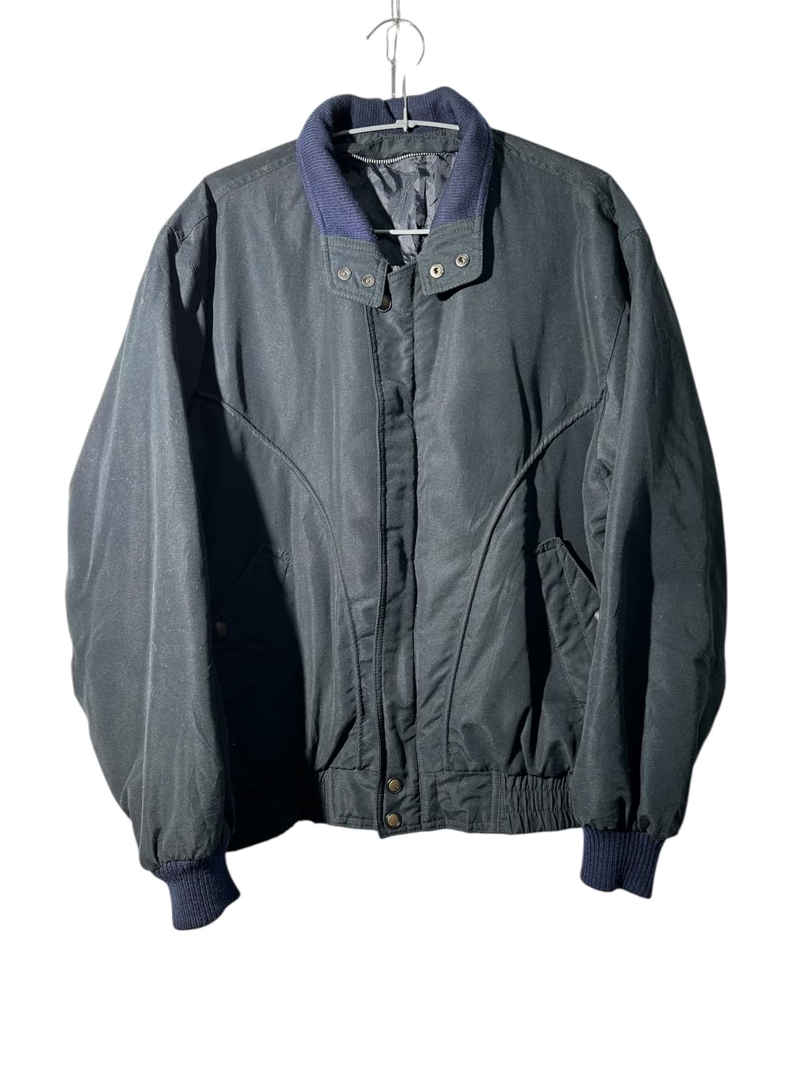 빈티지 폴리 블루종 자켓 상품이미지1