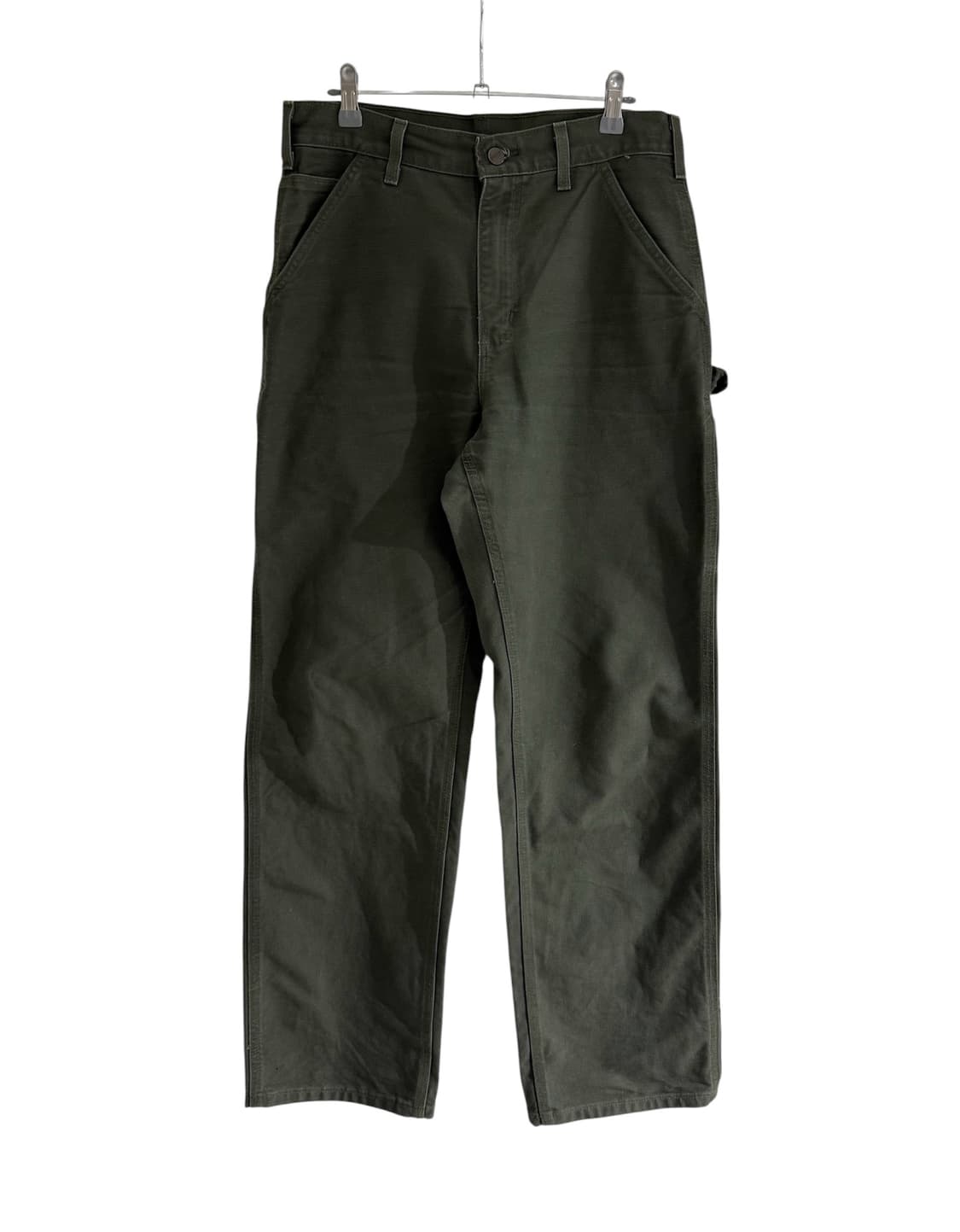 칼하트 B11 모스그린 싱글니 카펜터 워크 팬츠 상품이미지1