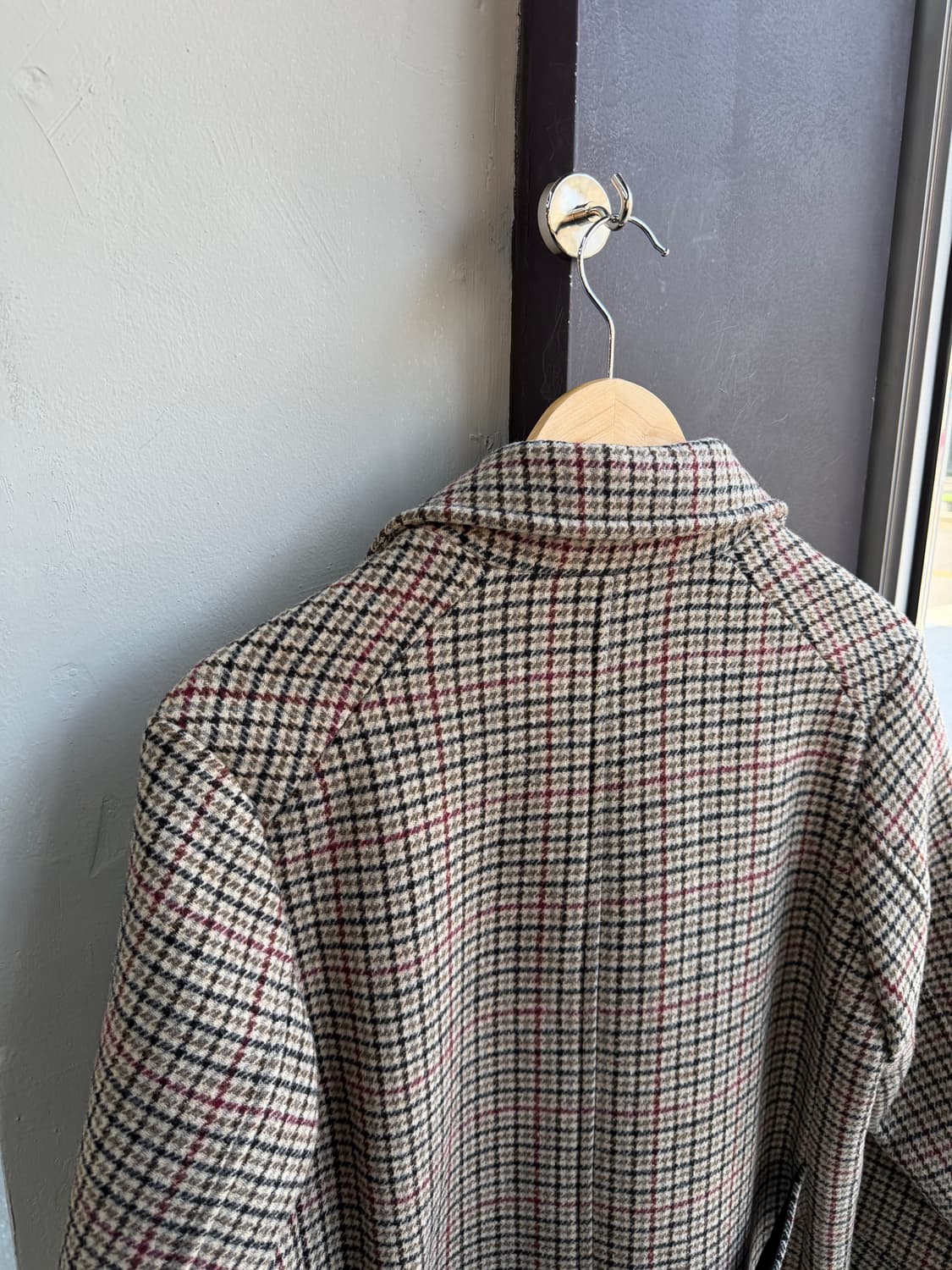 스튜디오톰보이 글랜체크 오버 코트 상품이미지7