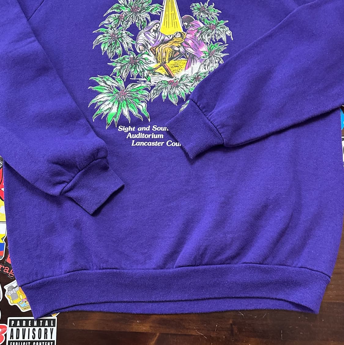 8~90s USA 크리스마스 빈티지 스웻셔츠 S 상품이미지2