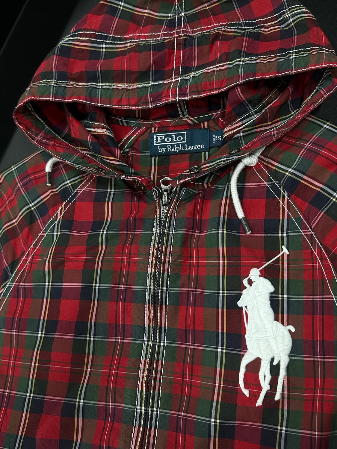 폴로 랄프로렌 빅포니 체크 후드 자켓 집업 상품이미지5