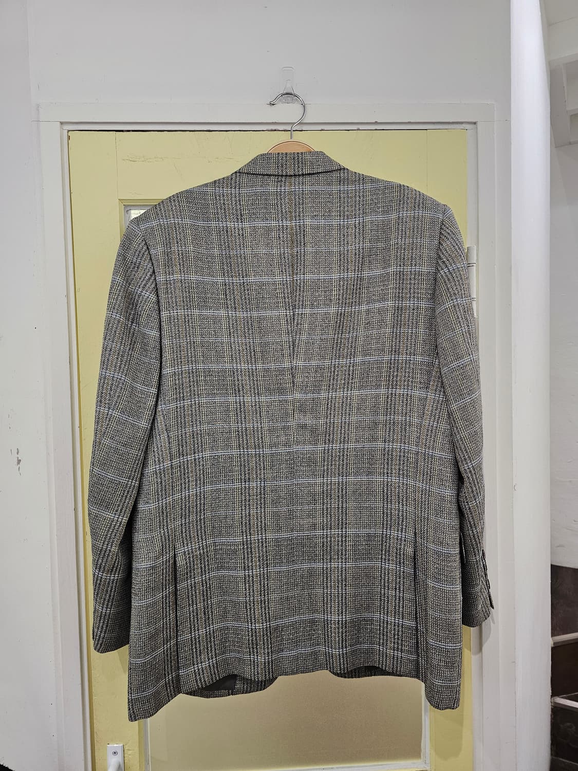 Christian Dior Monsieur 울 실크 그린 체크자켓 상품이미지8