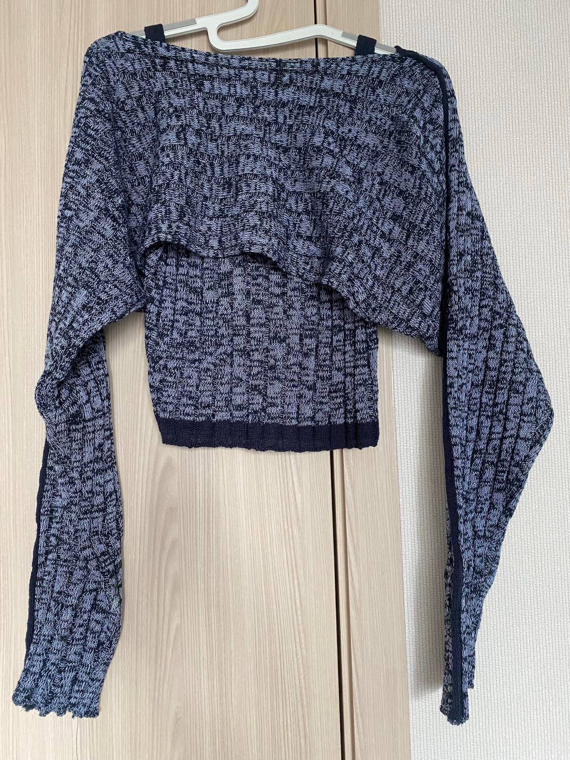 모센틱 라이닝슬리브리스볼레로세트 navy 상품이미지5