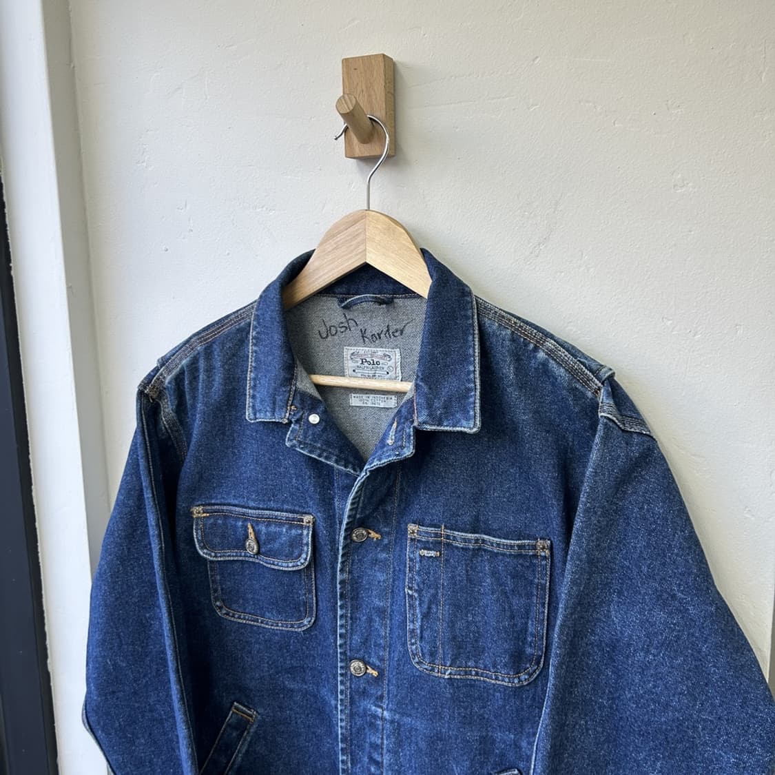 15510 - 80s 폴로 랄프로렌 베어 데님 트러커 자켓 상품이미지2