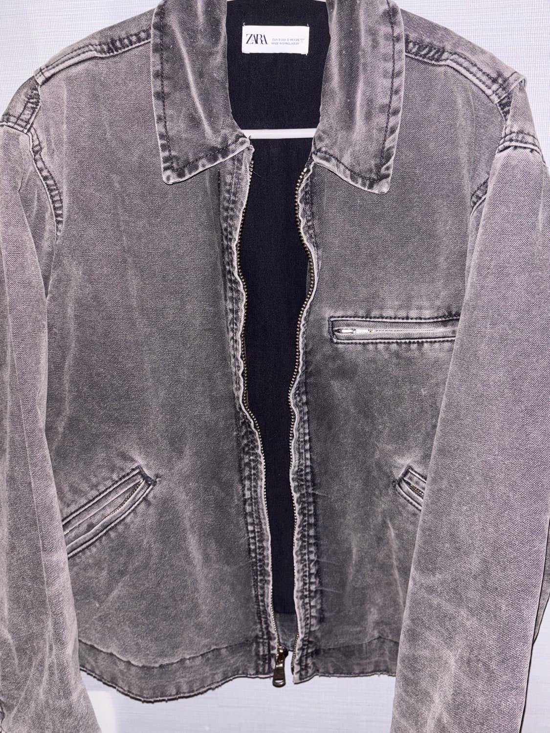 자라 흑청 그레이 청자켓 S 상품이미지1