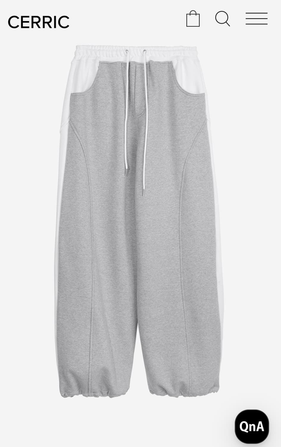 cerric 세릭 리버스 밴딩 팬츠 상품이미지1