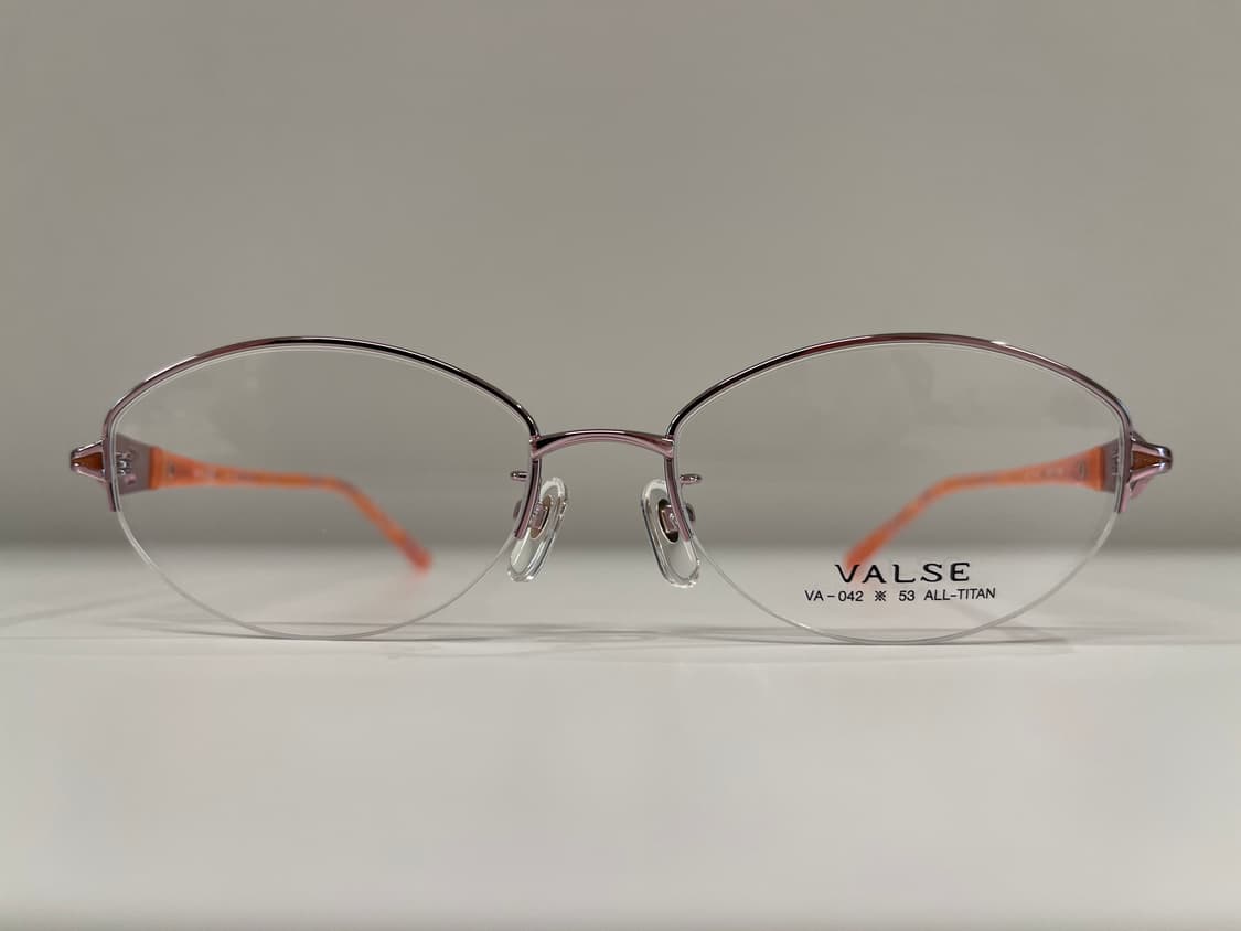 발스 VALSE 일본 티타늄 반무테 안경 빈티지 90s 6번 상품이미지2