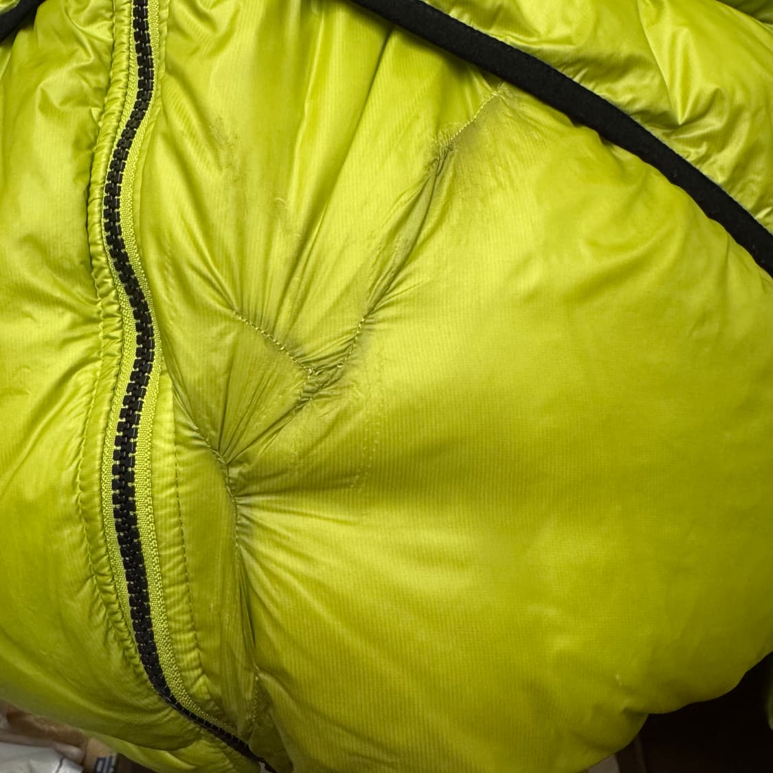 스투시 다운파카 마이크로 립스탑 라임 XL 상품이미지4