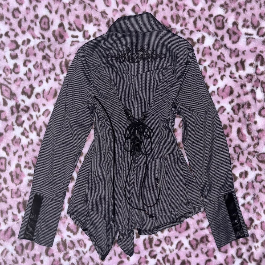 오즈온 셔츠 오리엔탈 동양 블랙 언발  상품이미지2