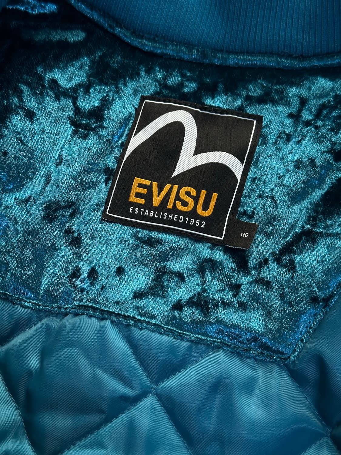 EVISU 블루 벨벳 호랑이 스카잔 상품이미지8