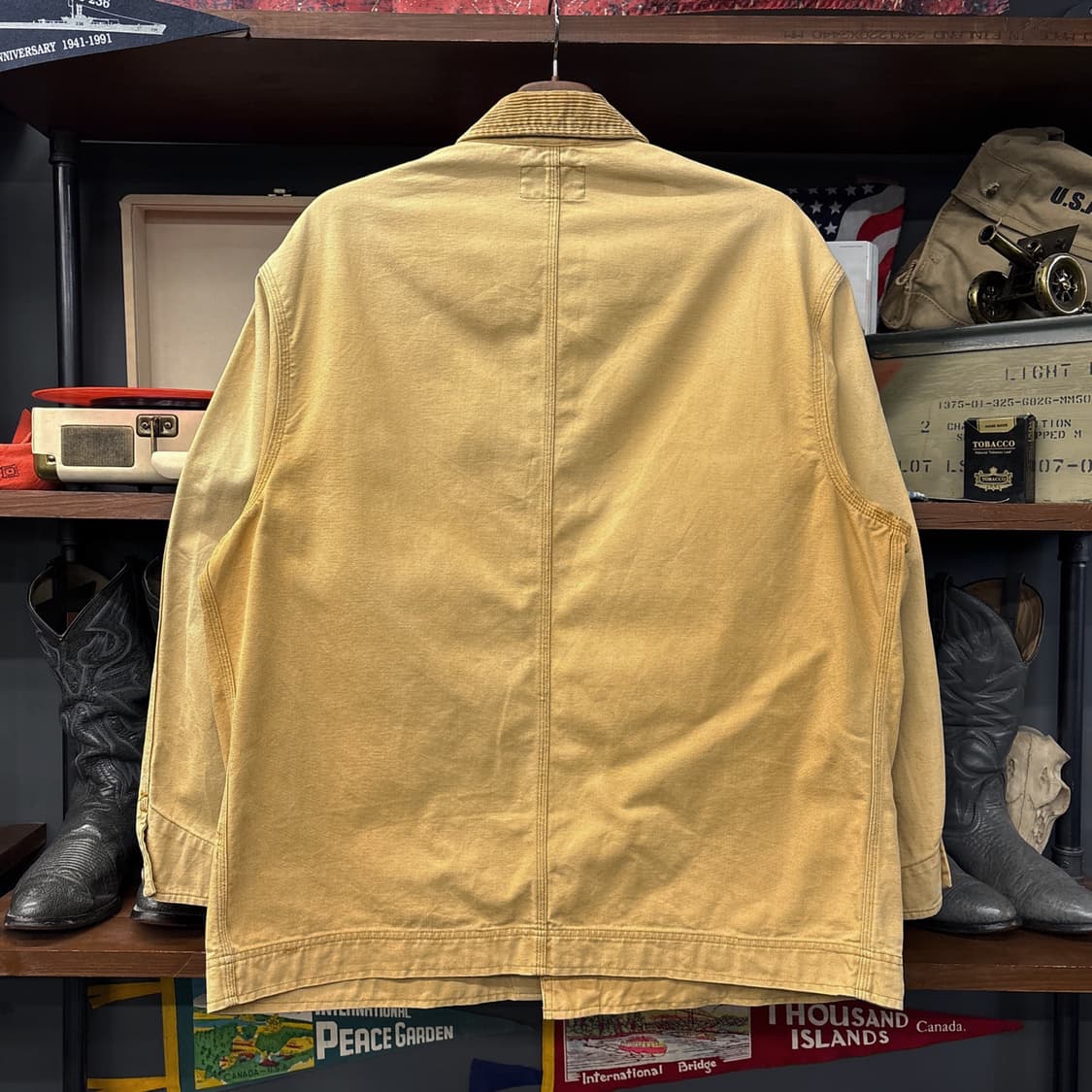 90s 폴로 컨트리 덕캔버스 코듀로이 카라 워크 초어자켓 N1171 상품이미지2