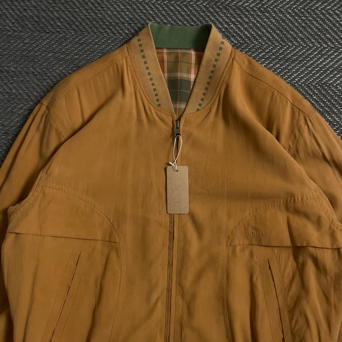 90s INDIAN 아카이브 리버시블 블루종 봄버 자켓y 4646 상품이미지5