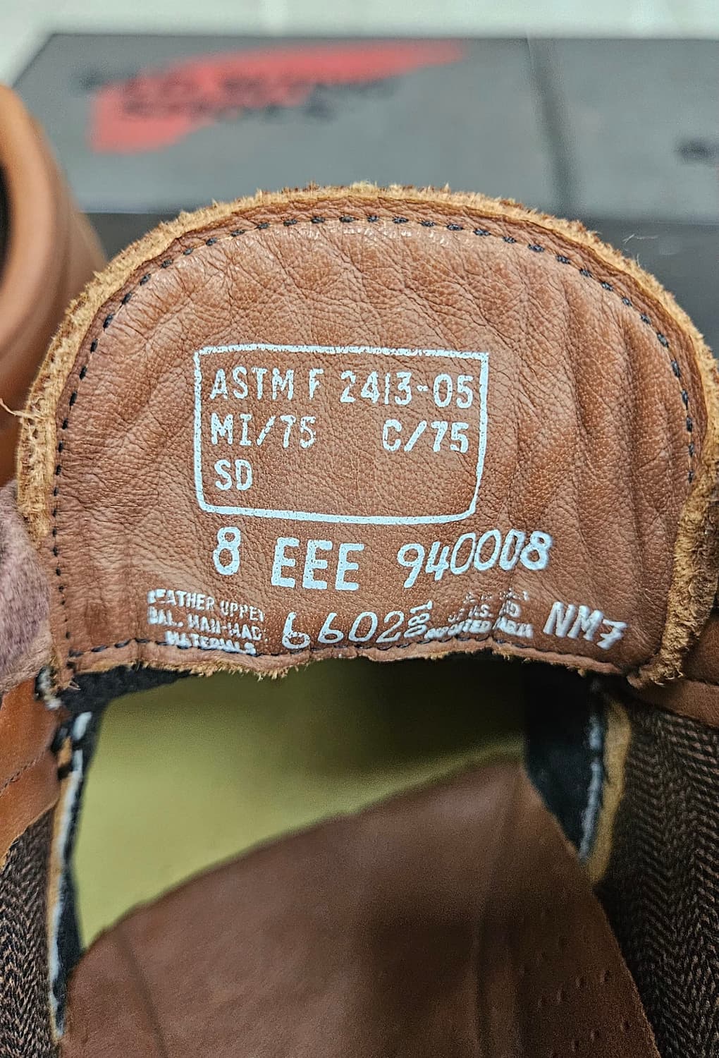 레드윙 4인치 옥스포드 안전화 6602, 사이즈 US8EEE(260mm) 상품이미지8
