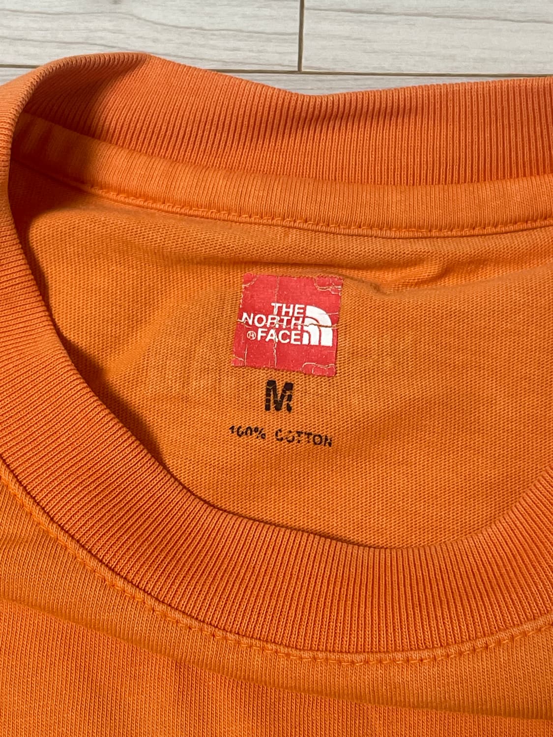 노스페이스 오렌지 반팔티 M 상품이미지2