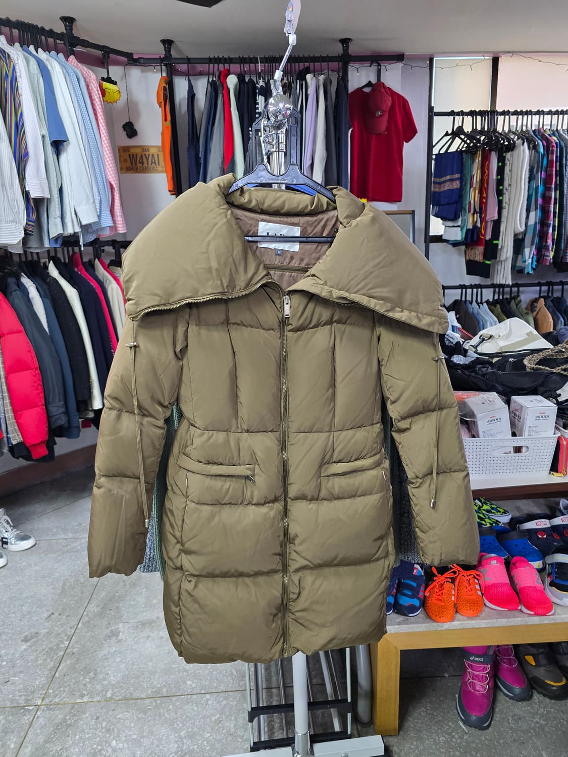 LAP 여성 패딩 점퍼 카키색 (1403) 상품이미지1