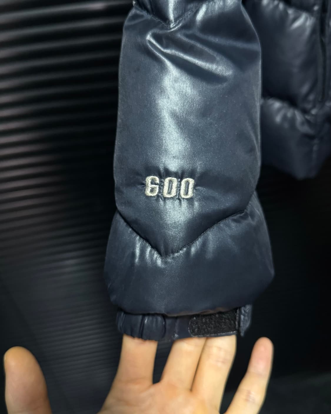 노스페이스 600 눕시 구스 다운 거위 털 하이넥 네이비 남색 90 S 상품이미지5