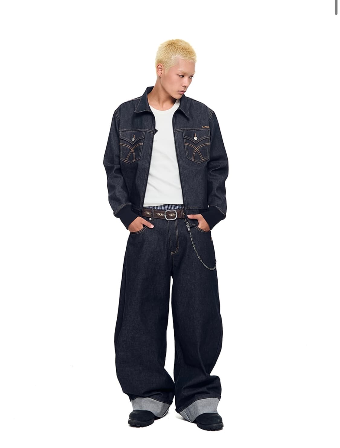 아캄 Banding Denim Jacket (Dark Blue) 2 상품이미지2