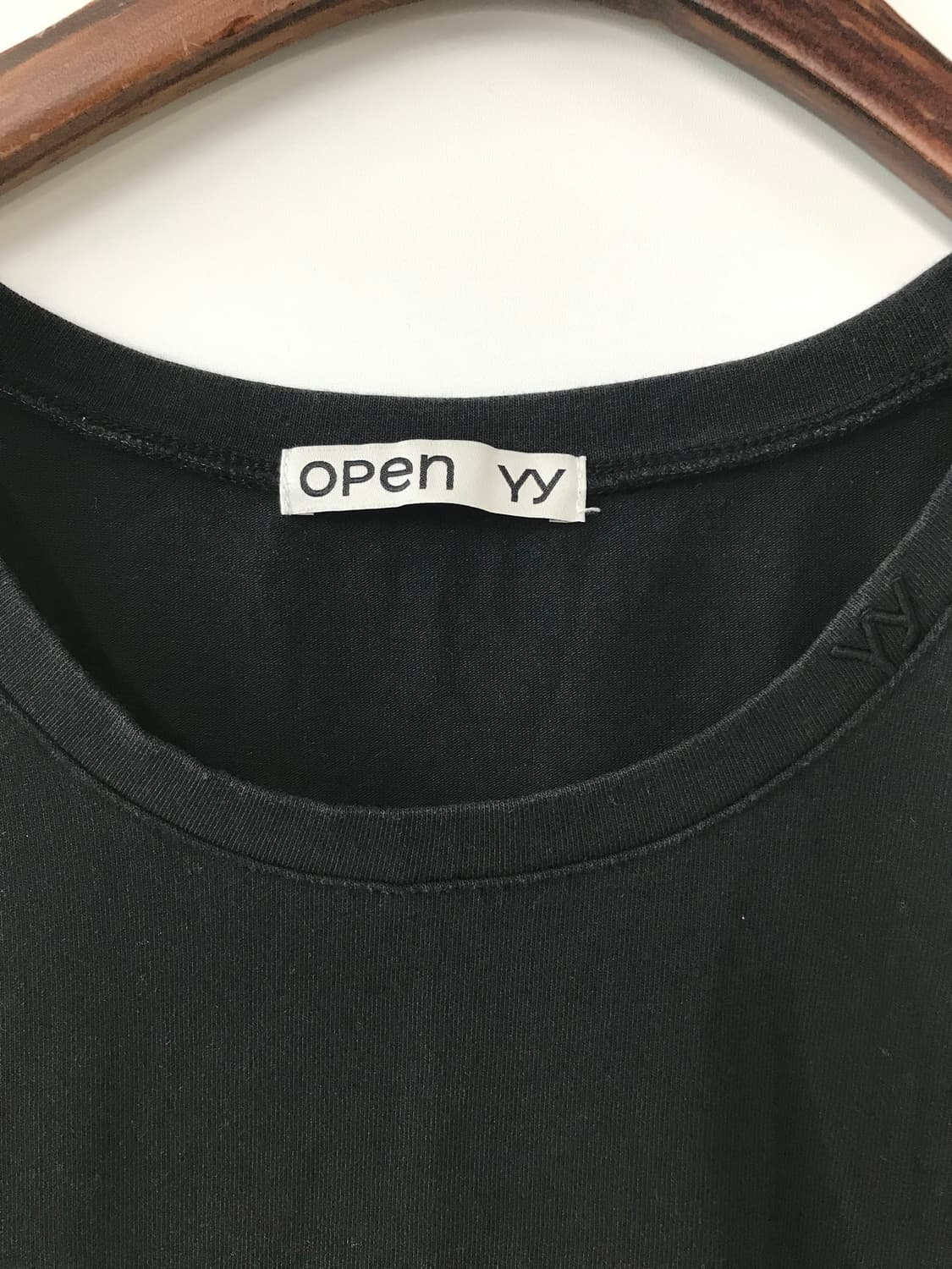 오픈와이와이 캡소매 블랙 반팔 티셔츠 상품이미지6