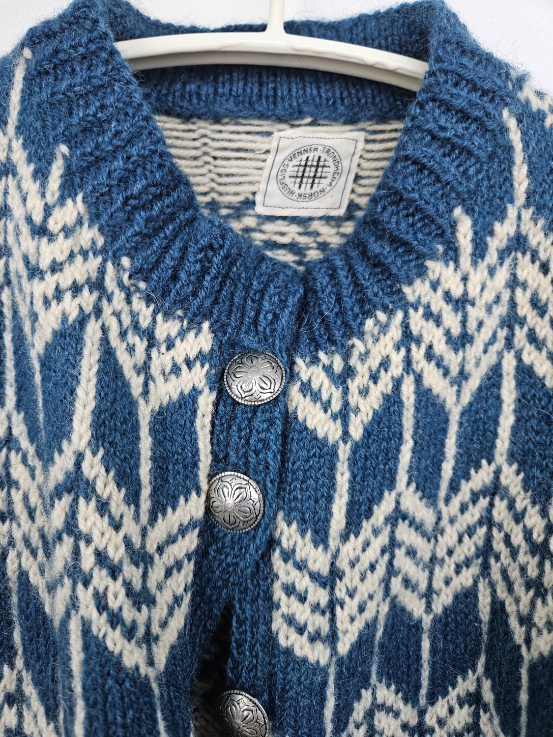 vtg 노르웨이 헤비울 느낌 가디건 상품이미지3