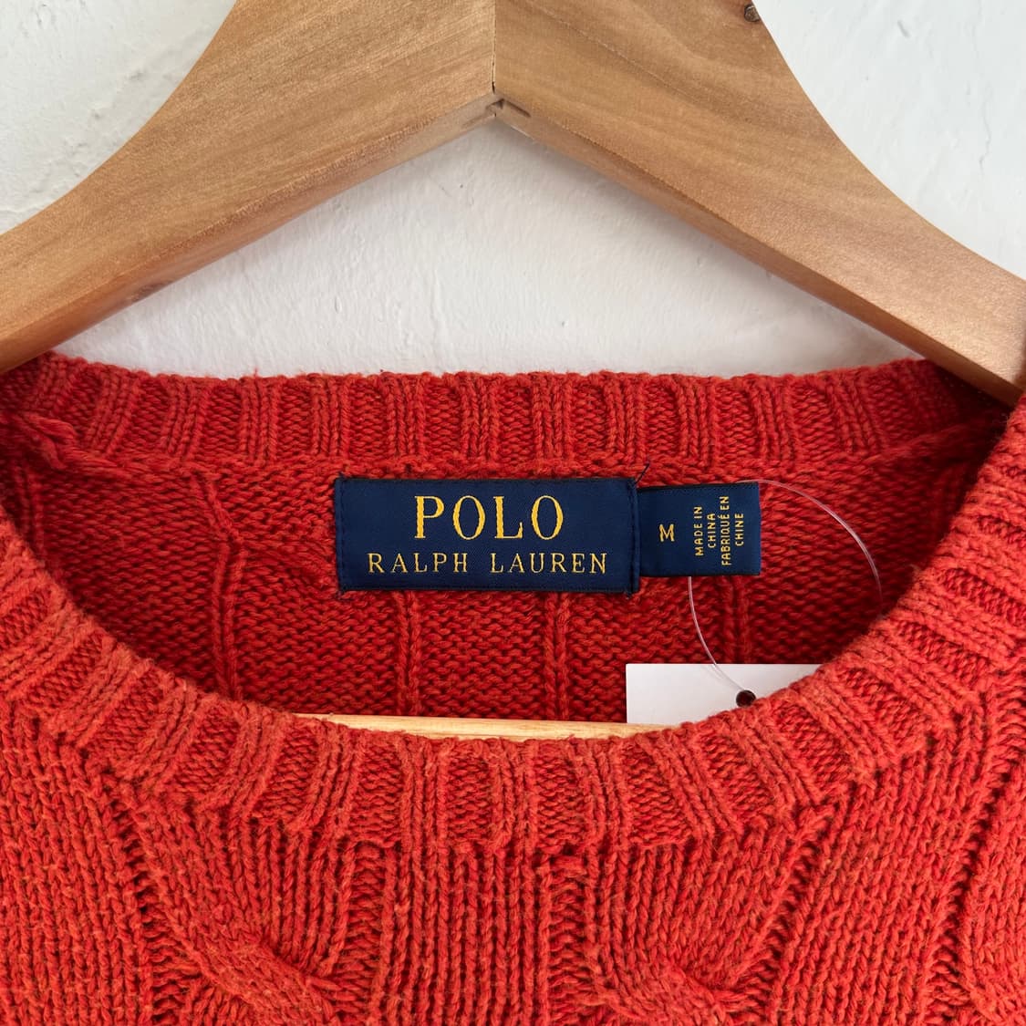 15504 - 폴로 랄프로렌 오렌지 케이블 니트 상품이미지3