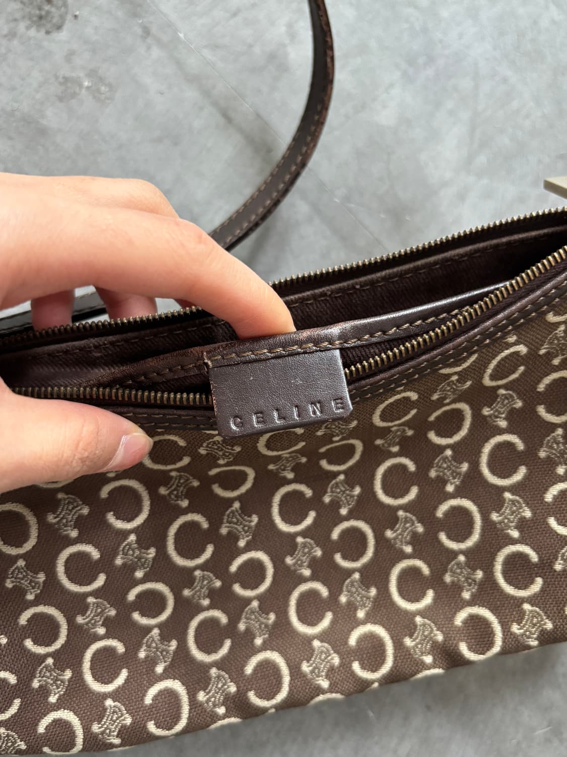 Celine 셀린느 마카담 자카드 포쉐트 숄더 백 상품이미지7