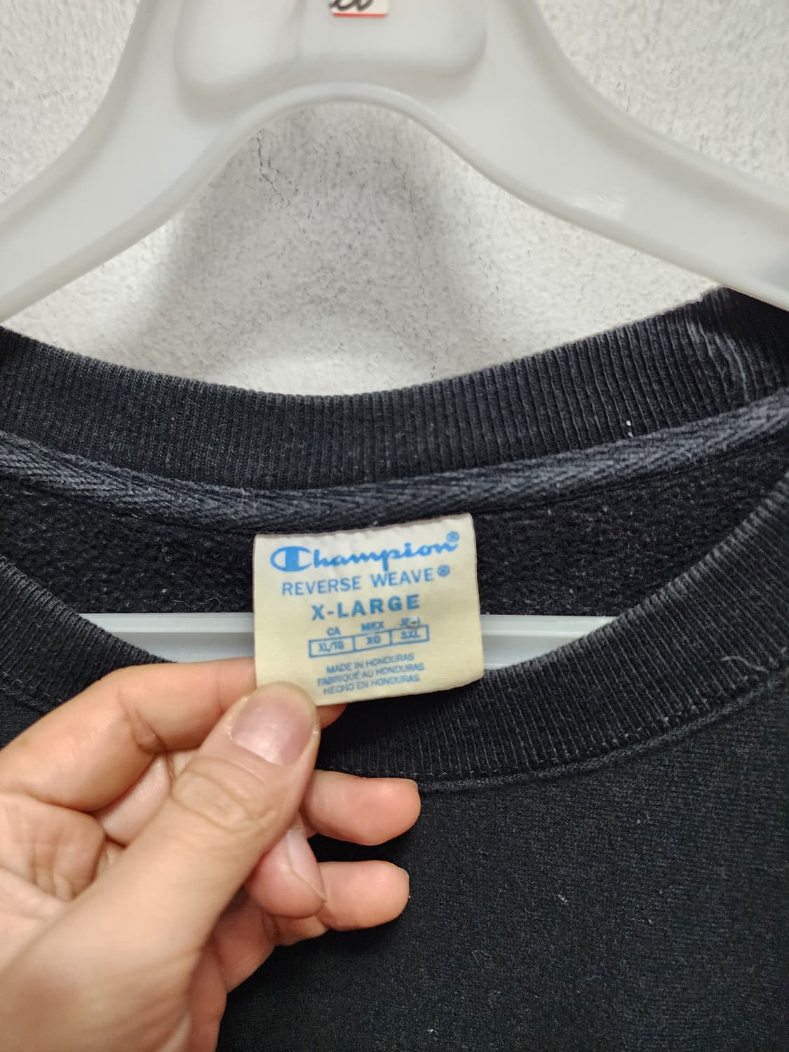 챔피온 리버스위브 블랙 맨투맨 XL 상품이미지4