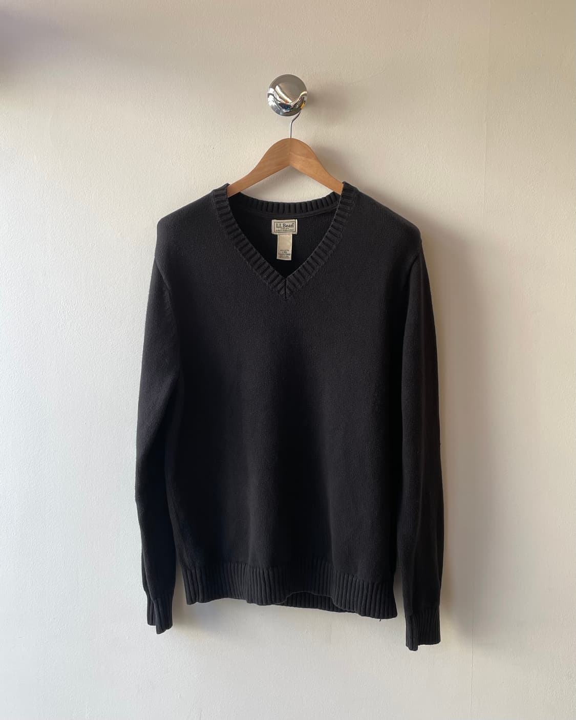 L.L. Bean V-neck cotton sweater 엘엘빈 브이넥 상품이미지3