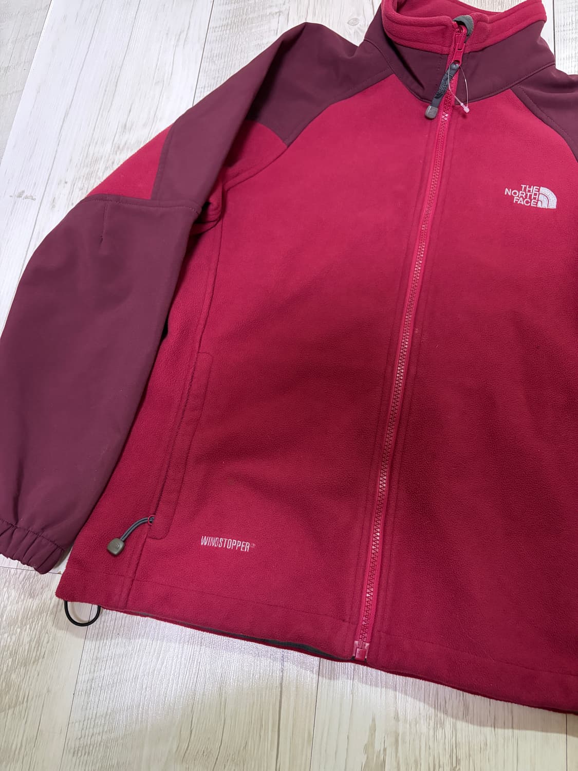 [Womens M]노스페이스 고어 윈드스토퍼 플리스 자켓 버건디 상품이미지3