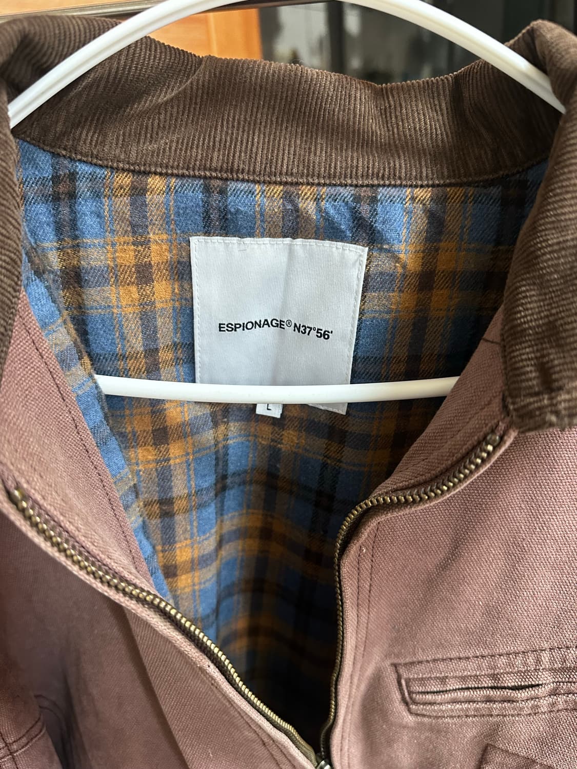 에스피오나지 24FW 워크자켓 버건디 상품이미지2