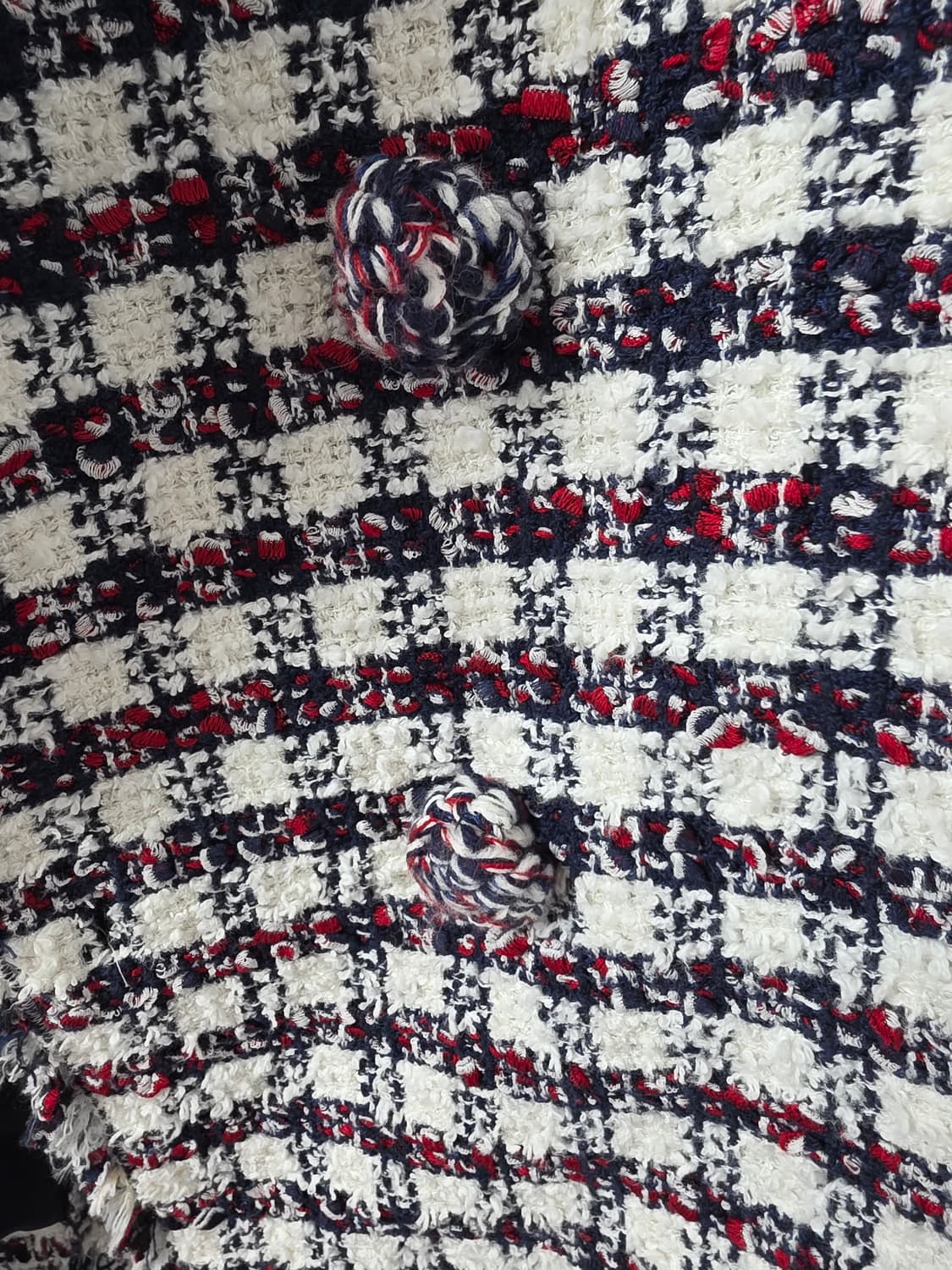 MINE 마인 이태리원단 트위드 자켓ㅡ55사이즈 상품이미지3