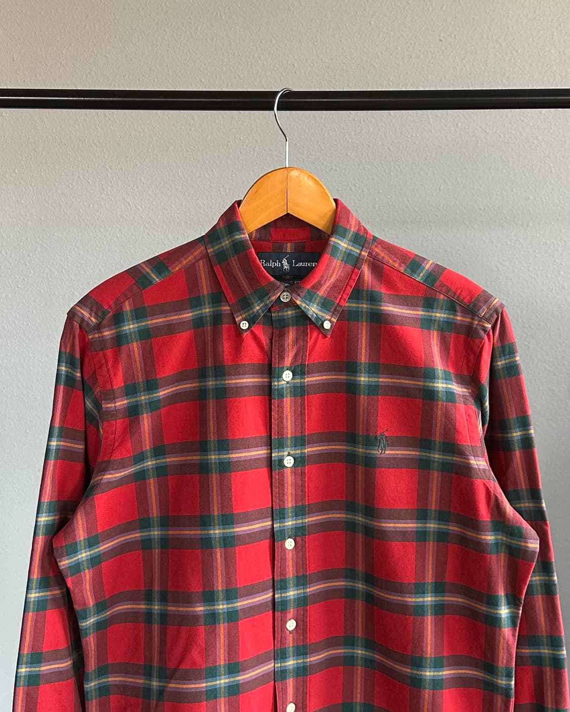 [S]폴로 랄프로렌 클래식핏 크리스마스 체크 셔츠 상품이미지2