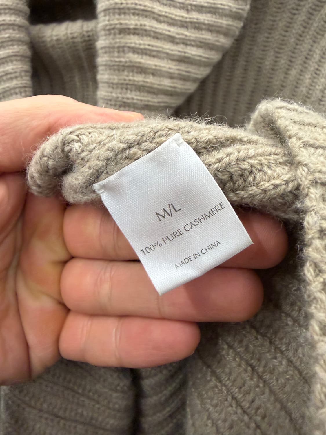 TSE 캐시미어 니트 M/L 베이지 상품이미지4