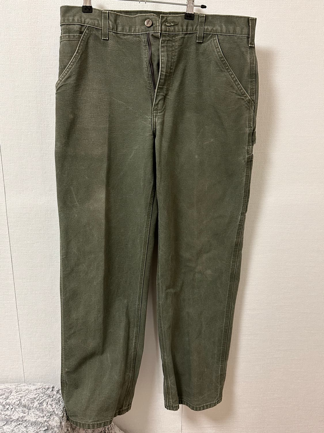 칼하트 빈티지 b11 카펜터 워크 팬츠 모스그린 34-36 상품이미지1