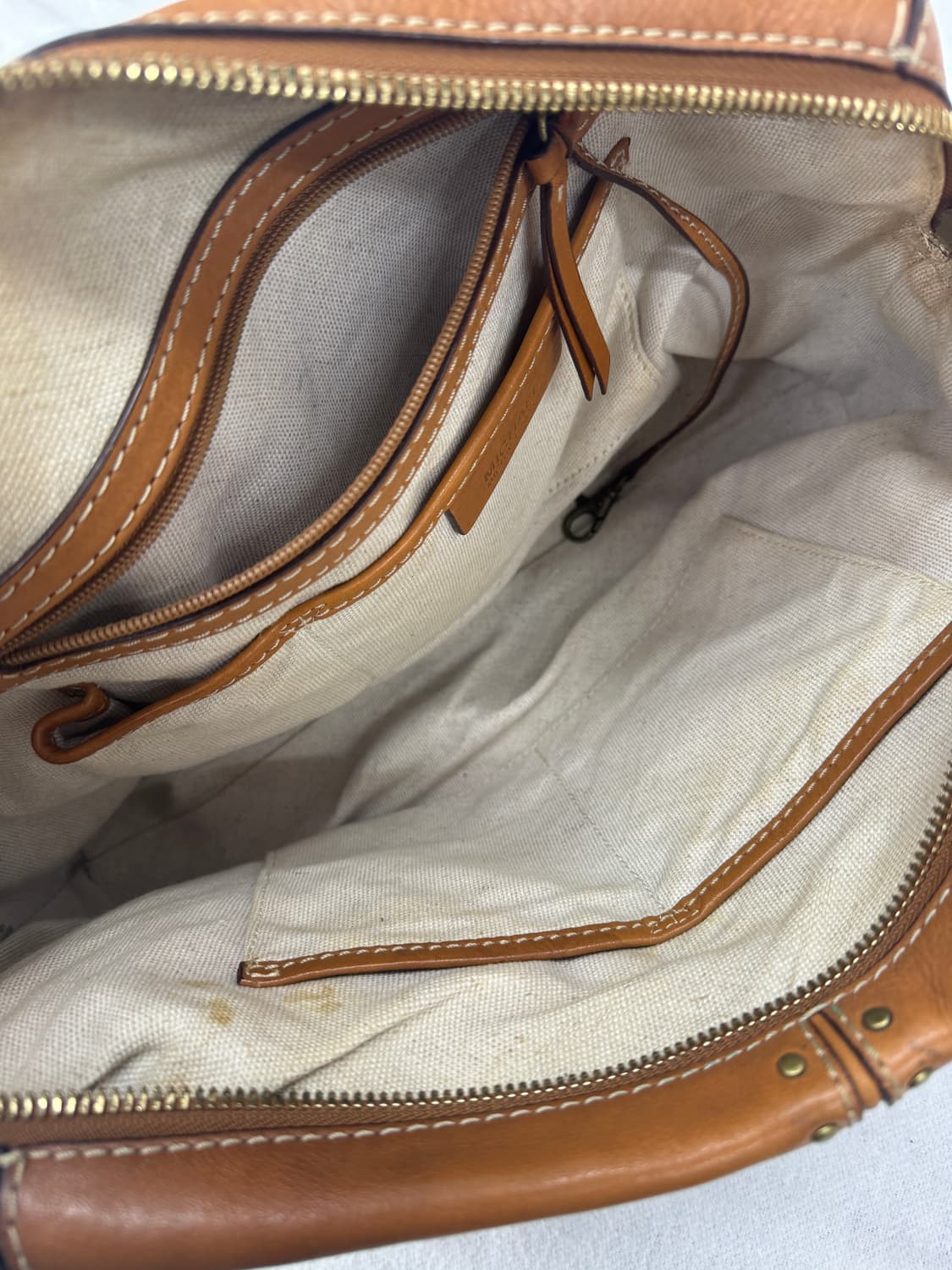 마이클 코어스  브라운 빈티지 레더 가죽 가방 숄더백 도트백 그런지 상품이미지7