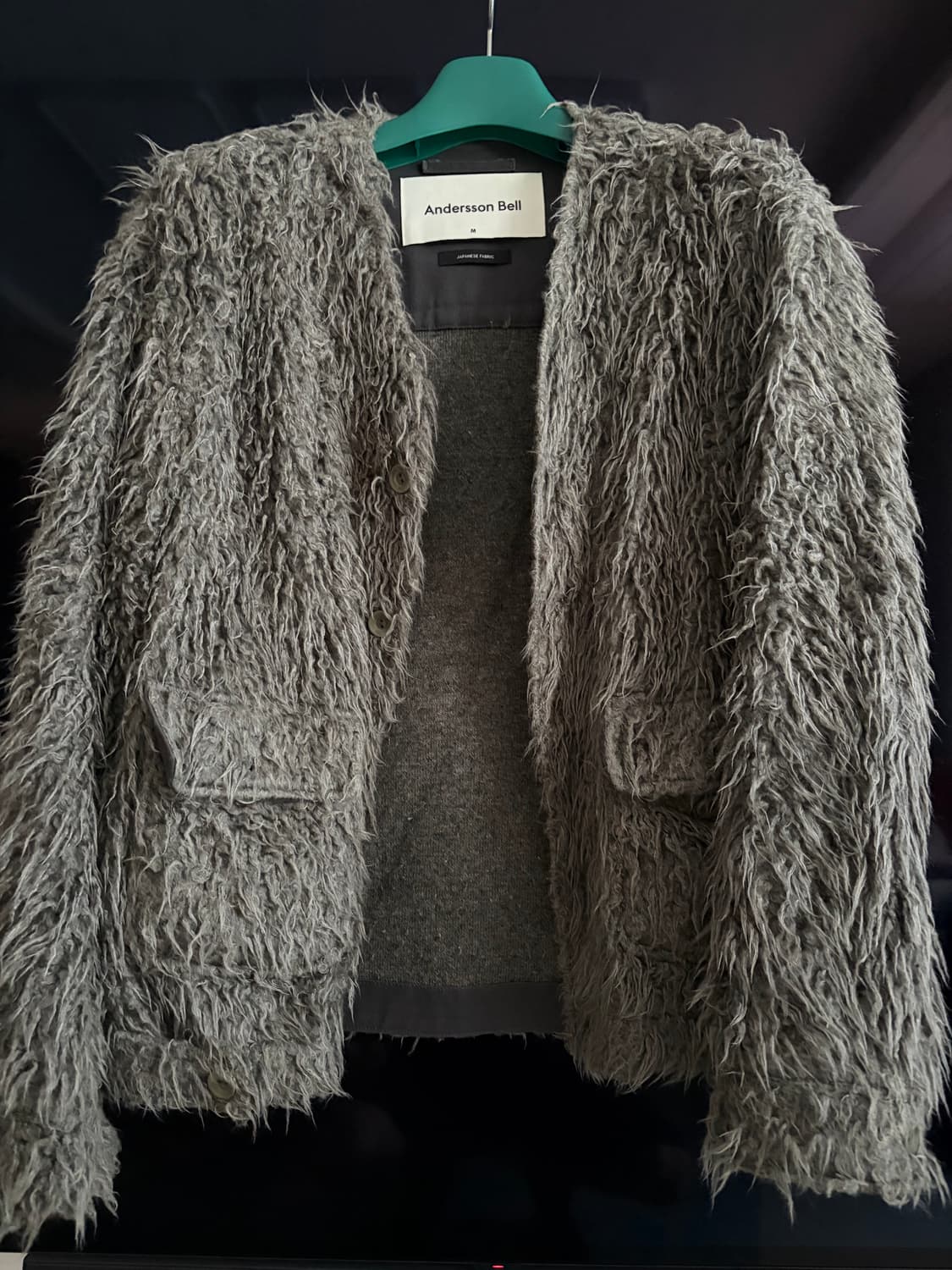 앤더슨벨 타마리스 샤기 가디건 M 상품이미지2