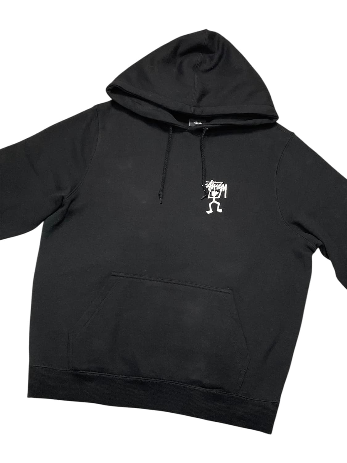 스투시 빅로고 블랙 후드티 상품이미지2
