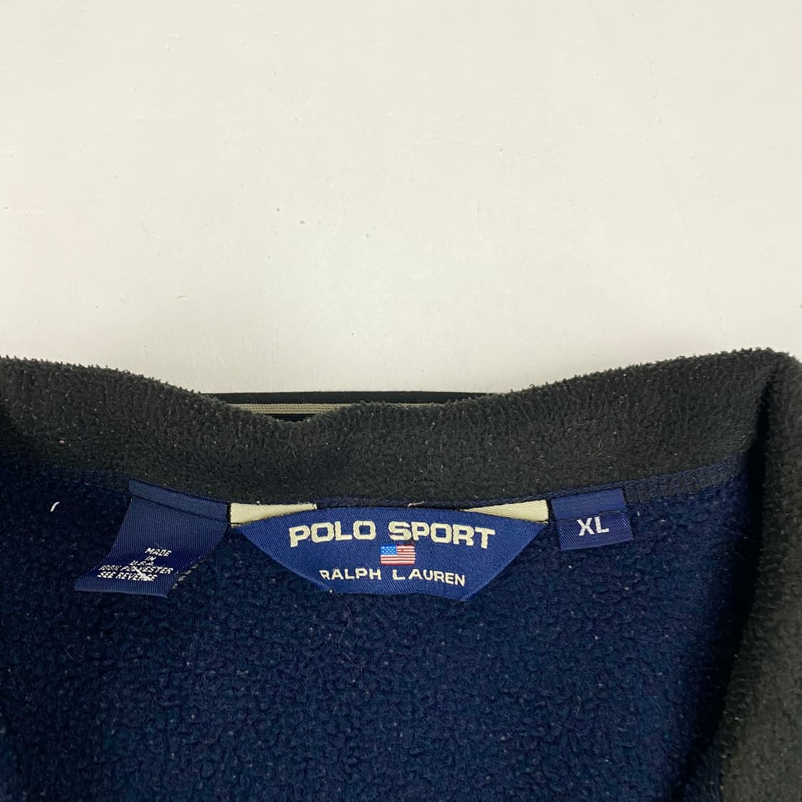 폴로스포츠 00s 자수 스몰 로고 네이비 플리스 자켓 (105) 상품이미지8