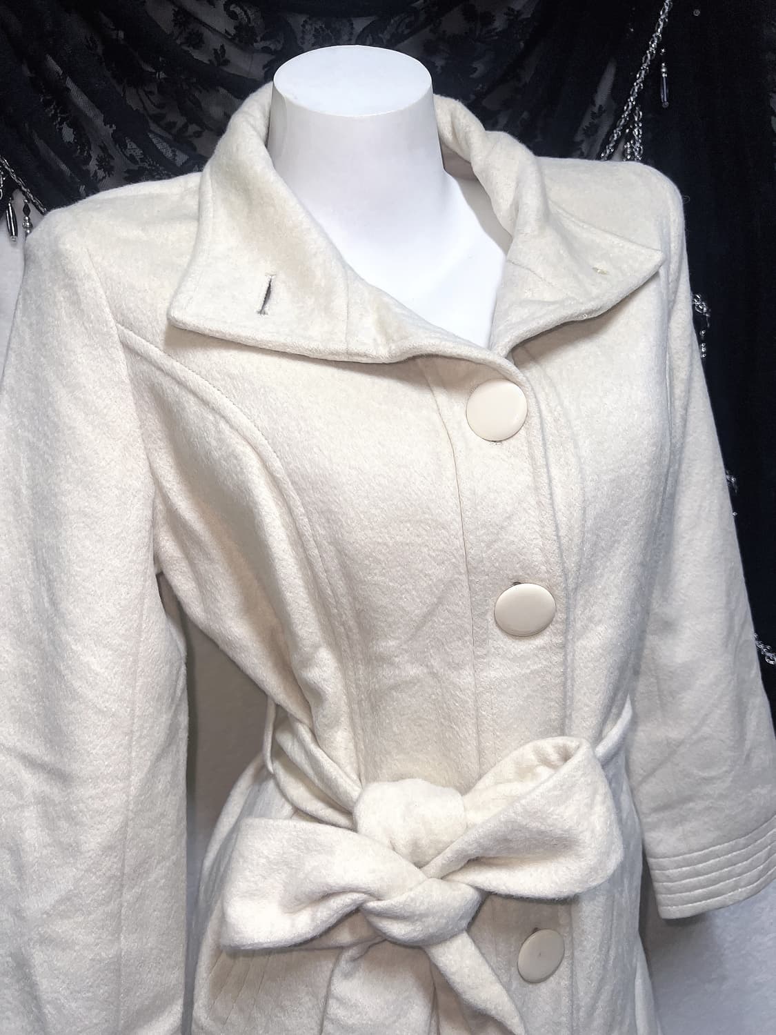 로맨틱갸루 로걀 라떼 달천 아이보리 모직코트 자켓 리즈리사깔 삿포로 핀터 상품이미지5