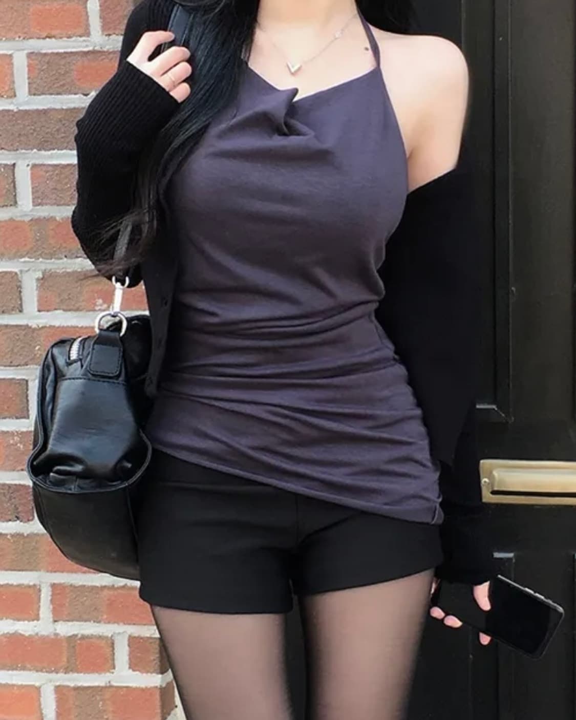 리즈러버 드레이프 홀터 나시 상품이미지2