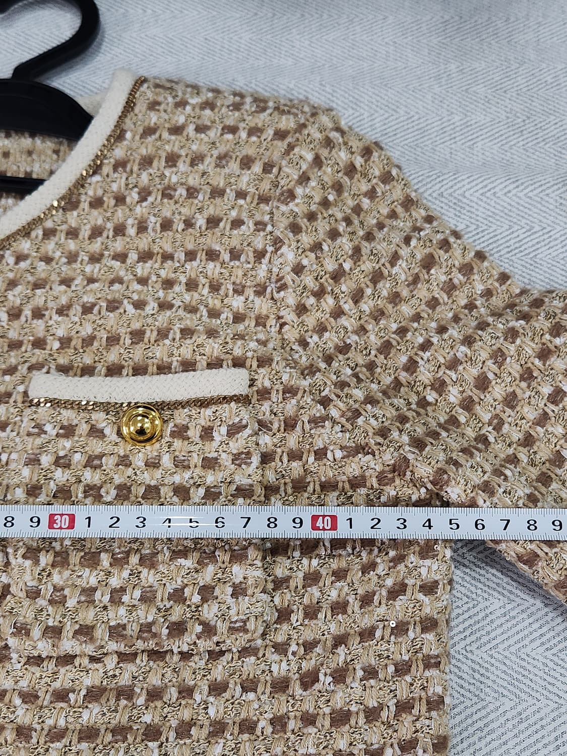 [M] 더맥 The Mac 금장 트위드 자켓 니트 가디건 상품이미지7