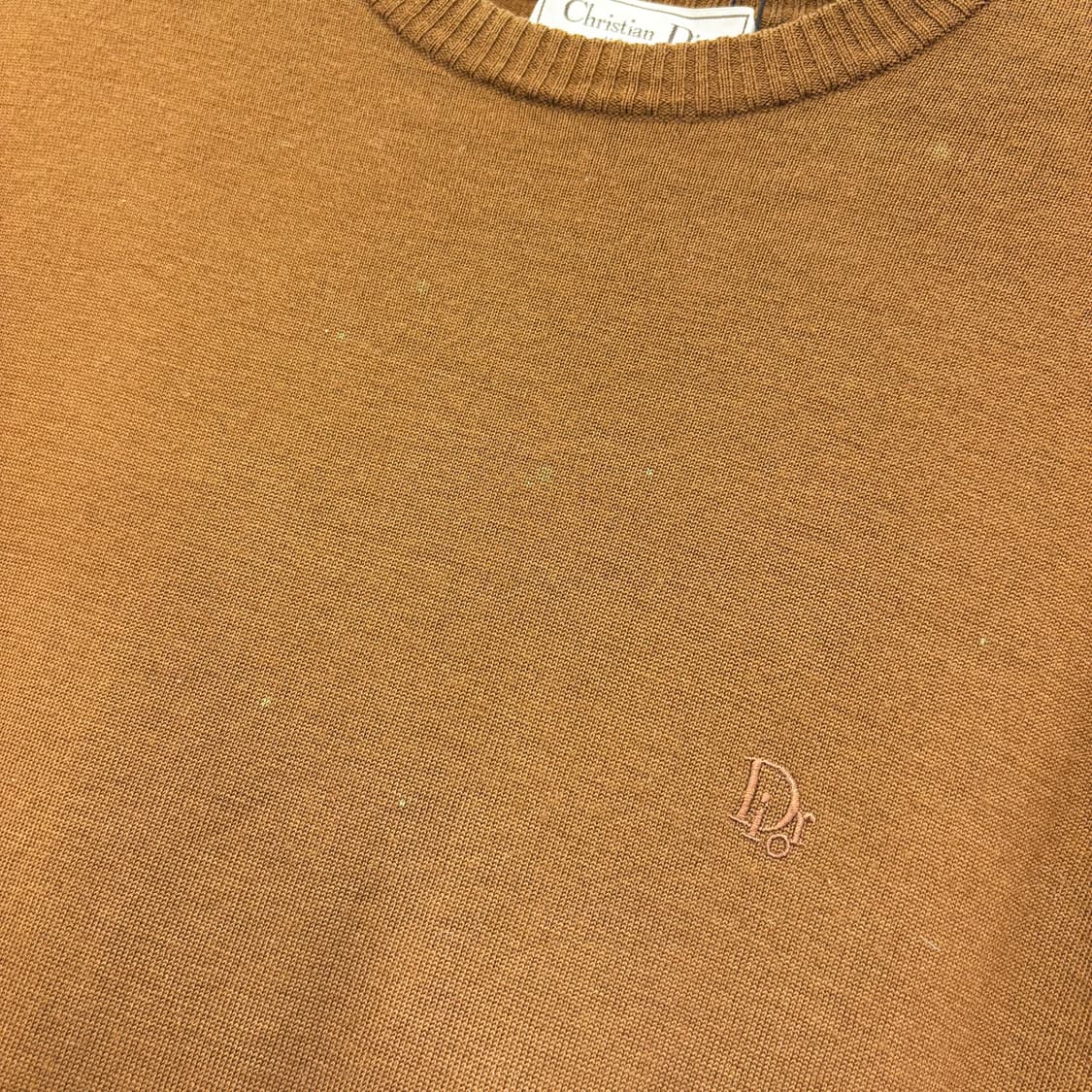 크리스찬 디올 몽쉘 라운드넥 긴팔 울 니트 로고 자수 디테일 브라운 상품이미지9