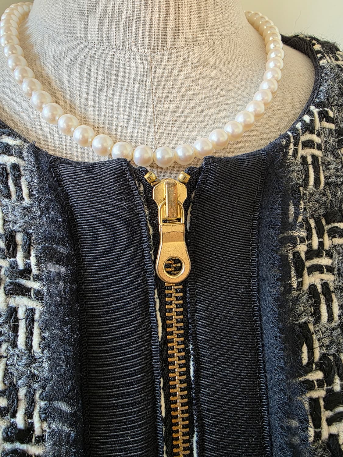 린톤 트위드 집업 자켓 상품이미지3