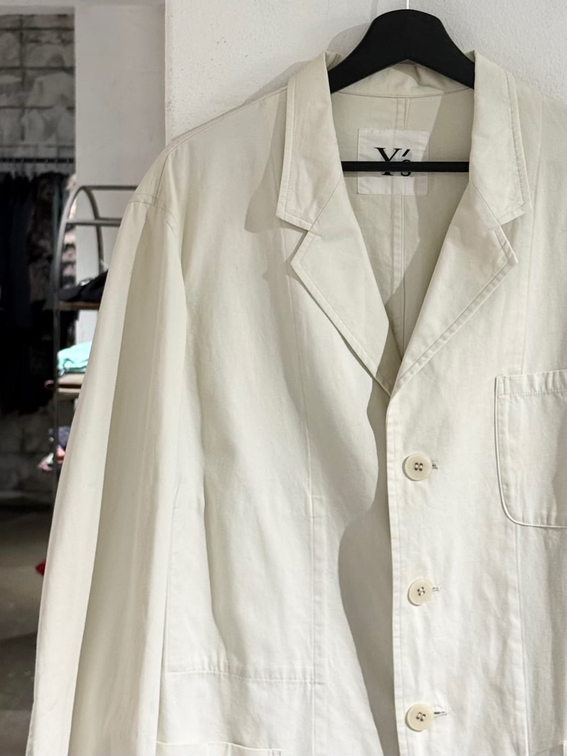 y's 아이보리 코튼 멀티 포켓 3b 블레이저 자켓 상품이미지2